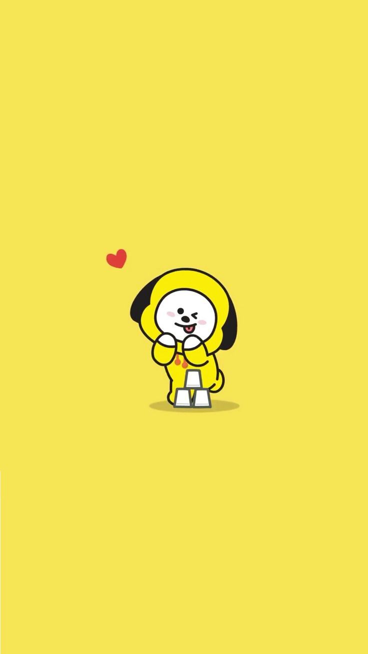 BT21 Chimmy personaggio giallo, 736x1308 Verticale, Xiaomi