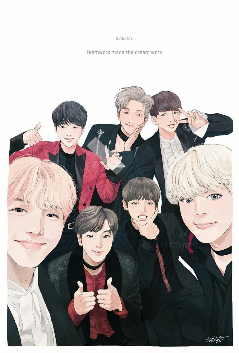 BTS anime bandiera Not Today, gruppo K-pop, 750x1062 Verticale, Telefono