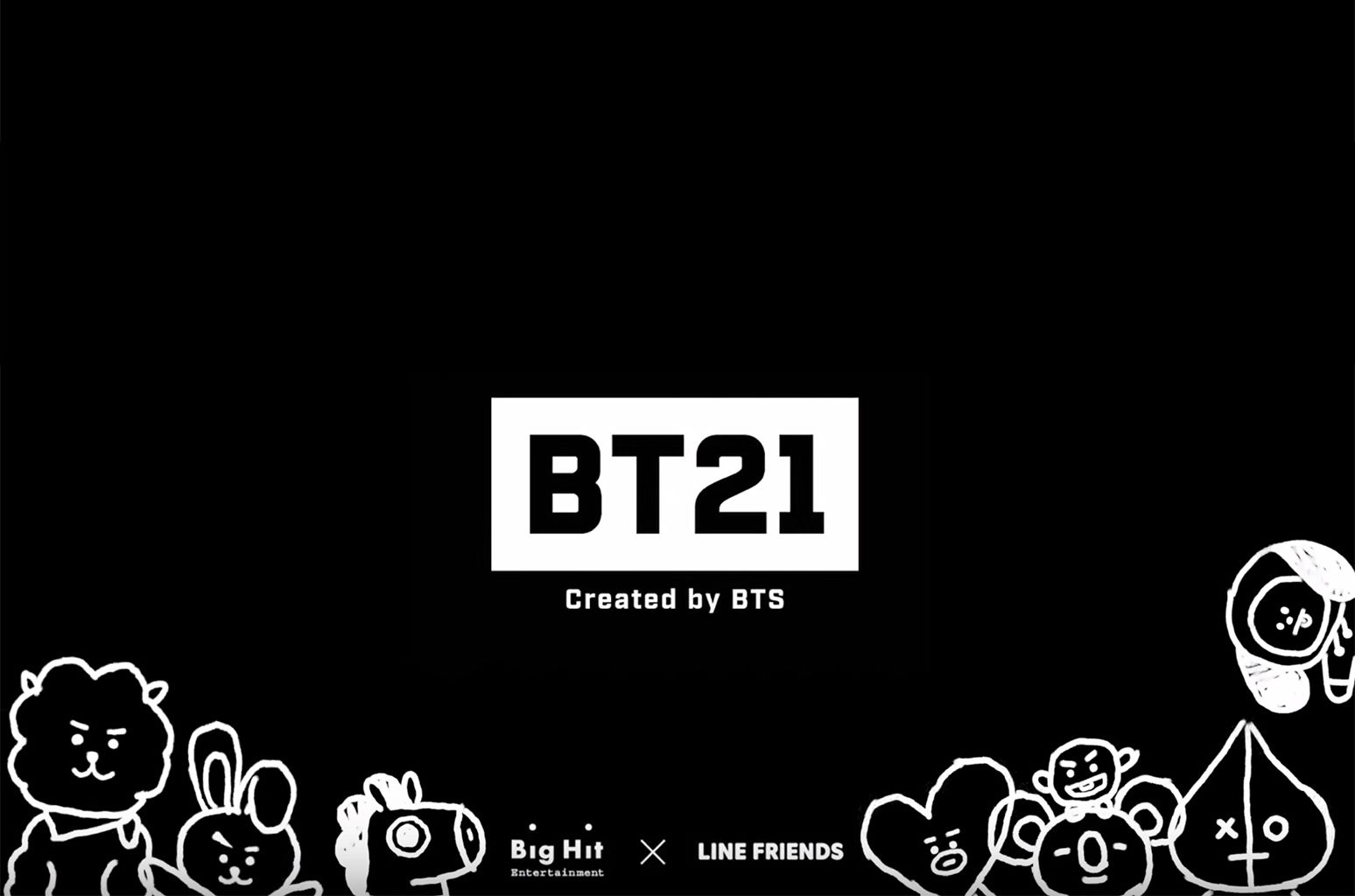 Logo BT21 personaggi BTS, LINE Friends, 1548x1024 720p, PC