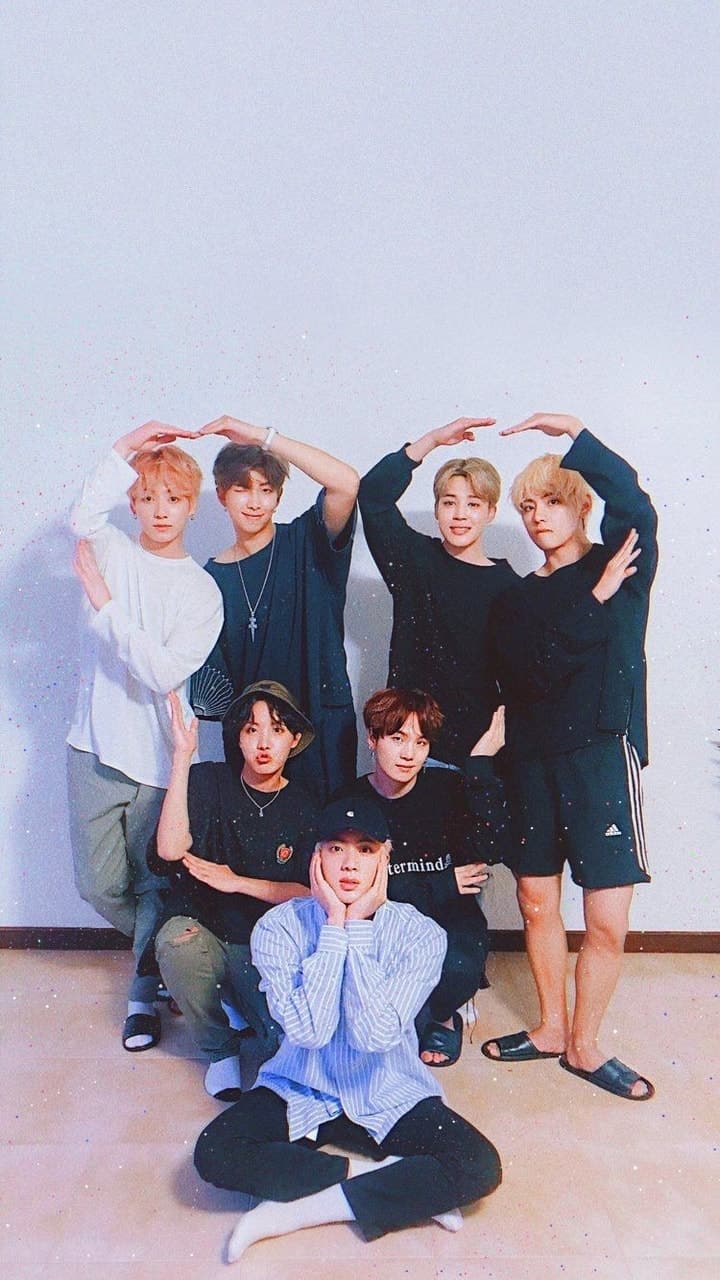 Gruppo BTS in posa, 720x1280 Verticale, Mobile