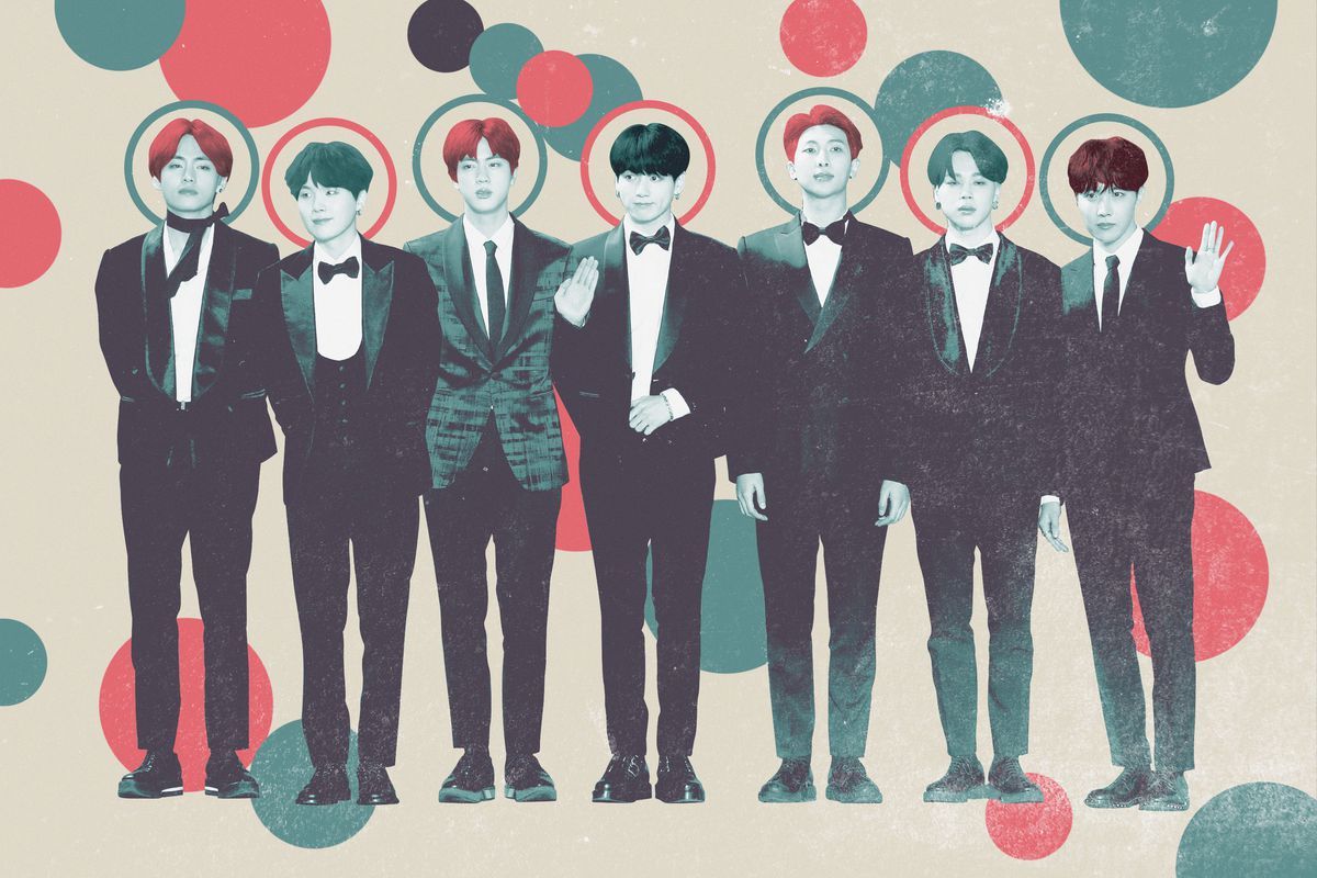 BTS gruppo illustrazione cerchi colorati, 1200x800 HD, Notebook Gaming