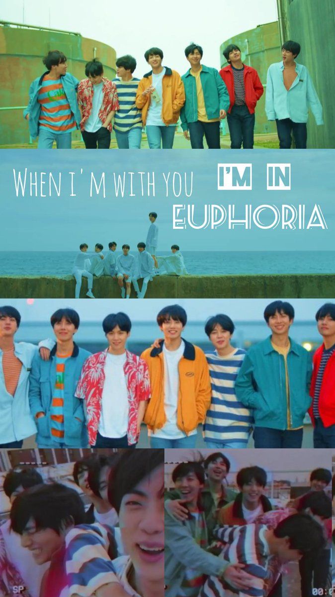 BTS Euphoria collage foto, 674x1200 Verticale, Mobile