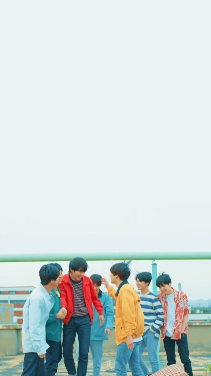 BTS gruppo sul tetto, 720x1280 Verticale, Telefono