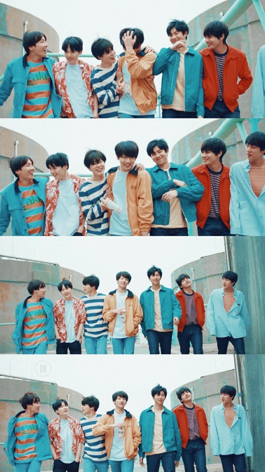 BTS gruppo foto colorate, 910x1620 Full HD Verticale, Smartphone