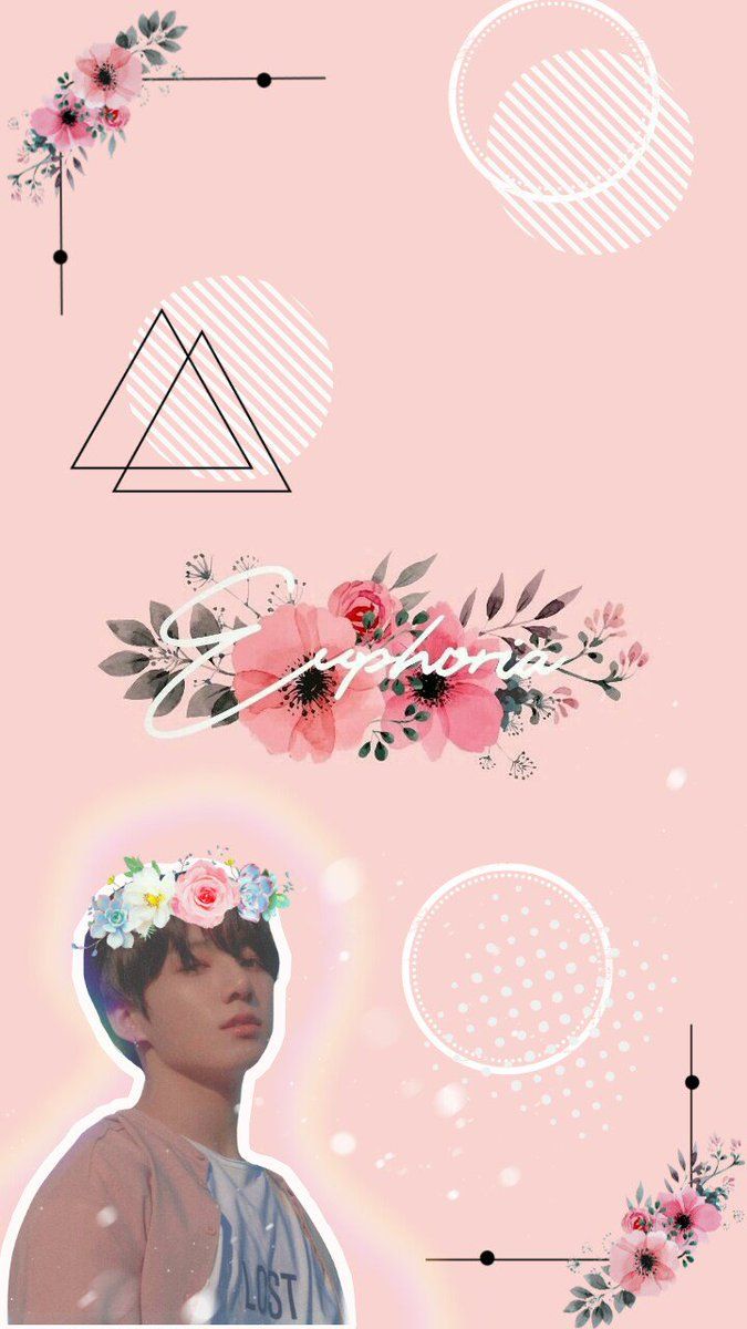 Jungkook BTS fiori rosa, 675x1200 Verticale, Android