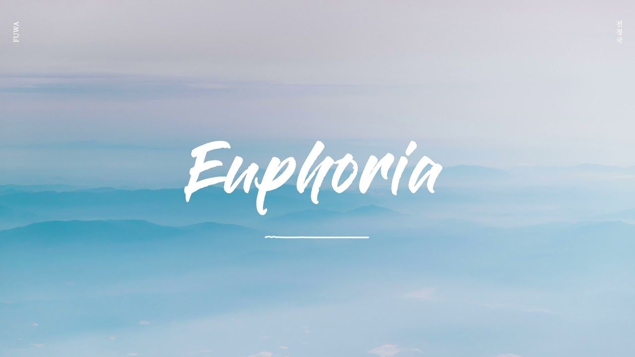 BTS Euphoria testo blu, 1280x720 HD, Desktop