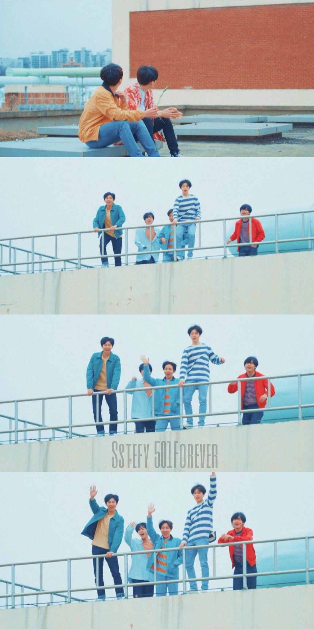 BTS gruppo idol collage, 1024x2048 Verticale, Telefono