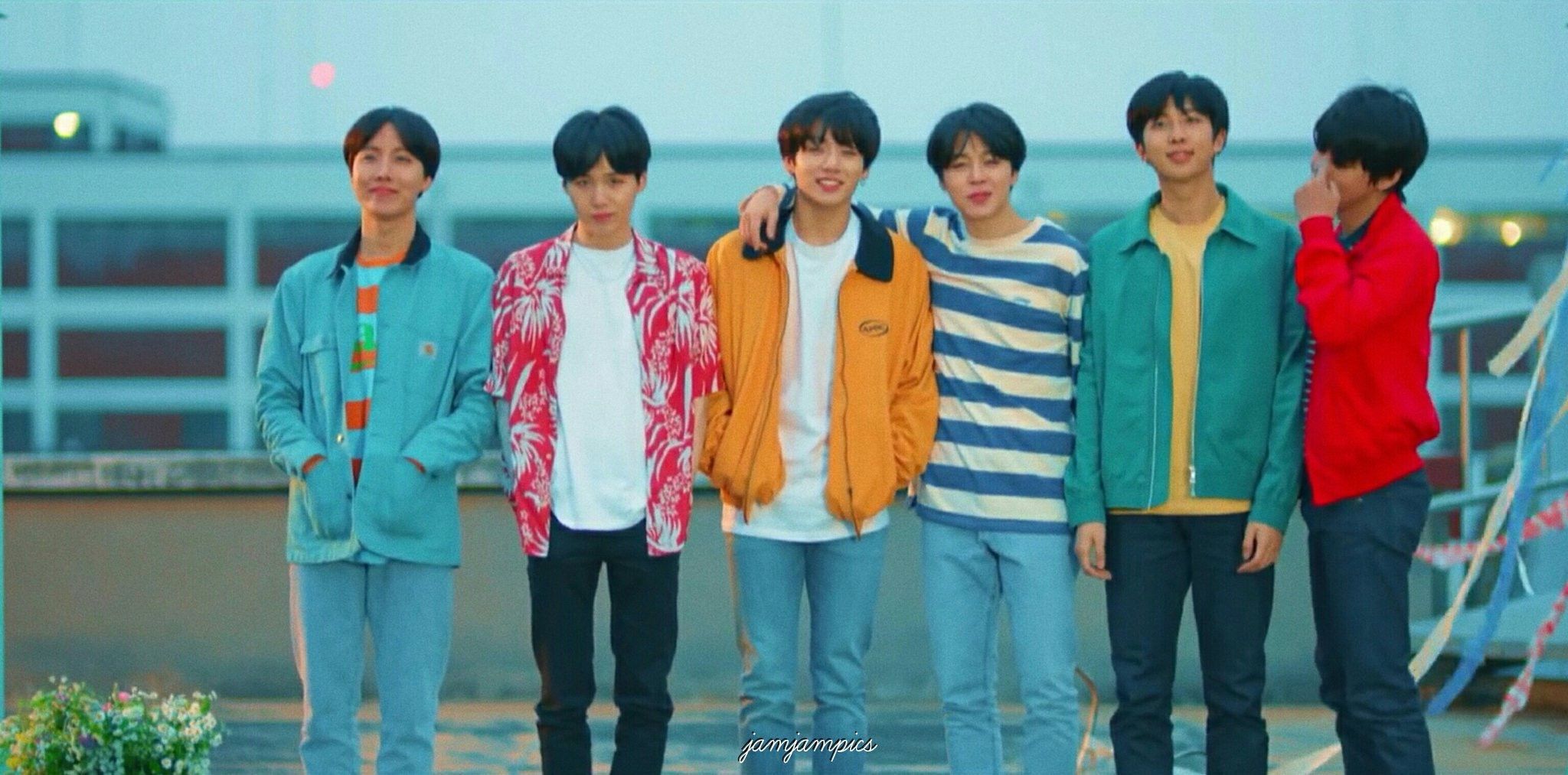 BTS gruppo Euphoria tetto, 1920x1080 Full HD, PC Desktop