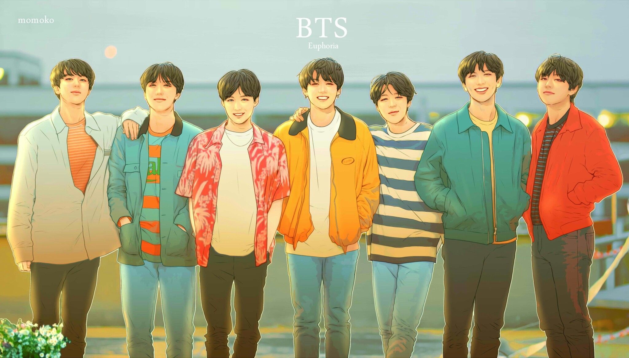 BTS Jungkook fiori arancioni, 2289x2289 Hi-Res, Desktop