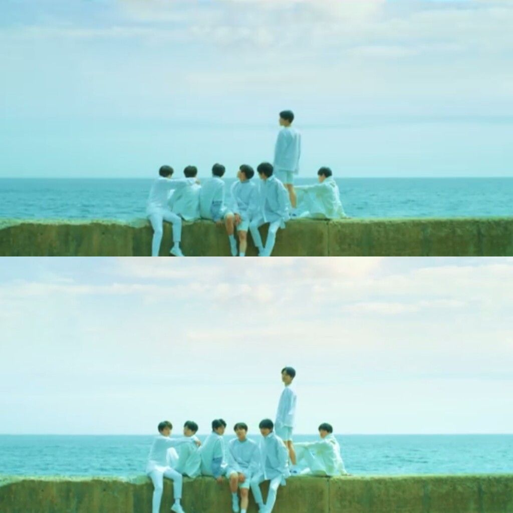 BTS Euphoria gruppo mare, gruppo K-pop, 1024x1024 HD, PC Desktop