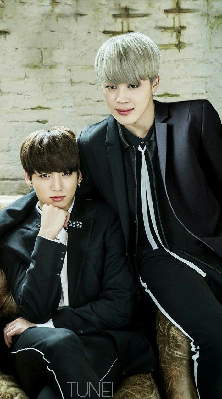 Jimin e Jungkook BTS abiti neri, 706x1269 Verticale, OnePlus