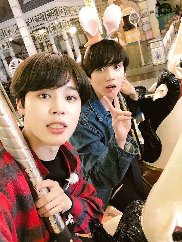 Jimin e Jungkook BTS selfie, gruppo K-pop, 768x1024 Verticale, Telefono