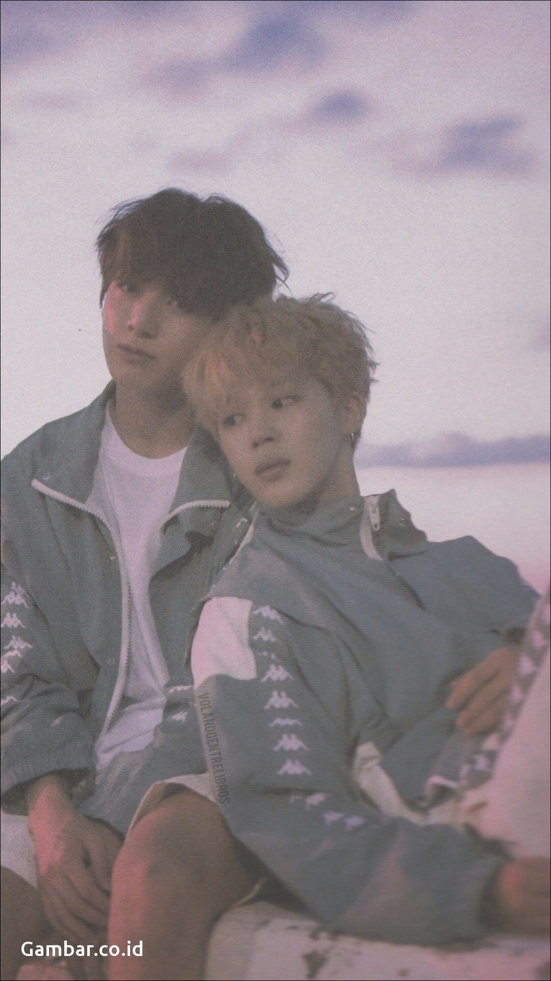 Jimin e Jungkook BTS spiaggia, 1080x1920 Full HD Verticale, Samsung Galaxy