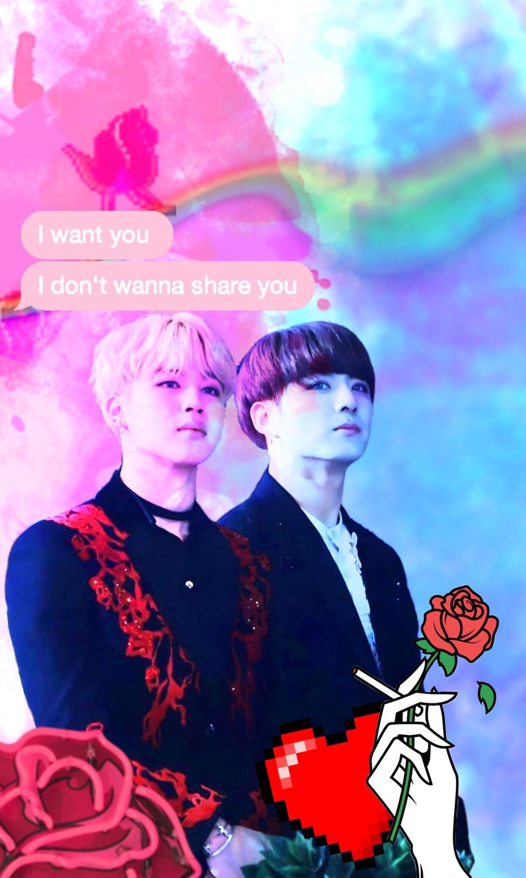 Jimin e Jungkook BTS, 1024x1707 Verticale, Mobile