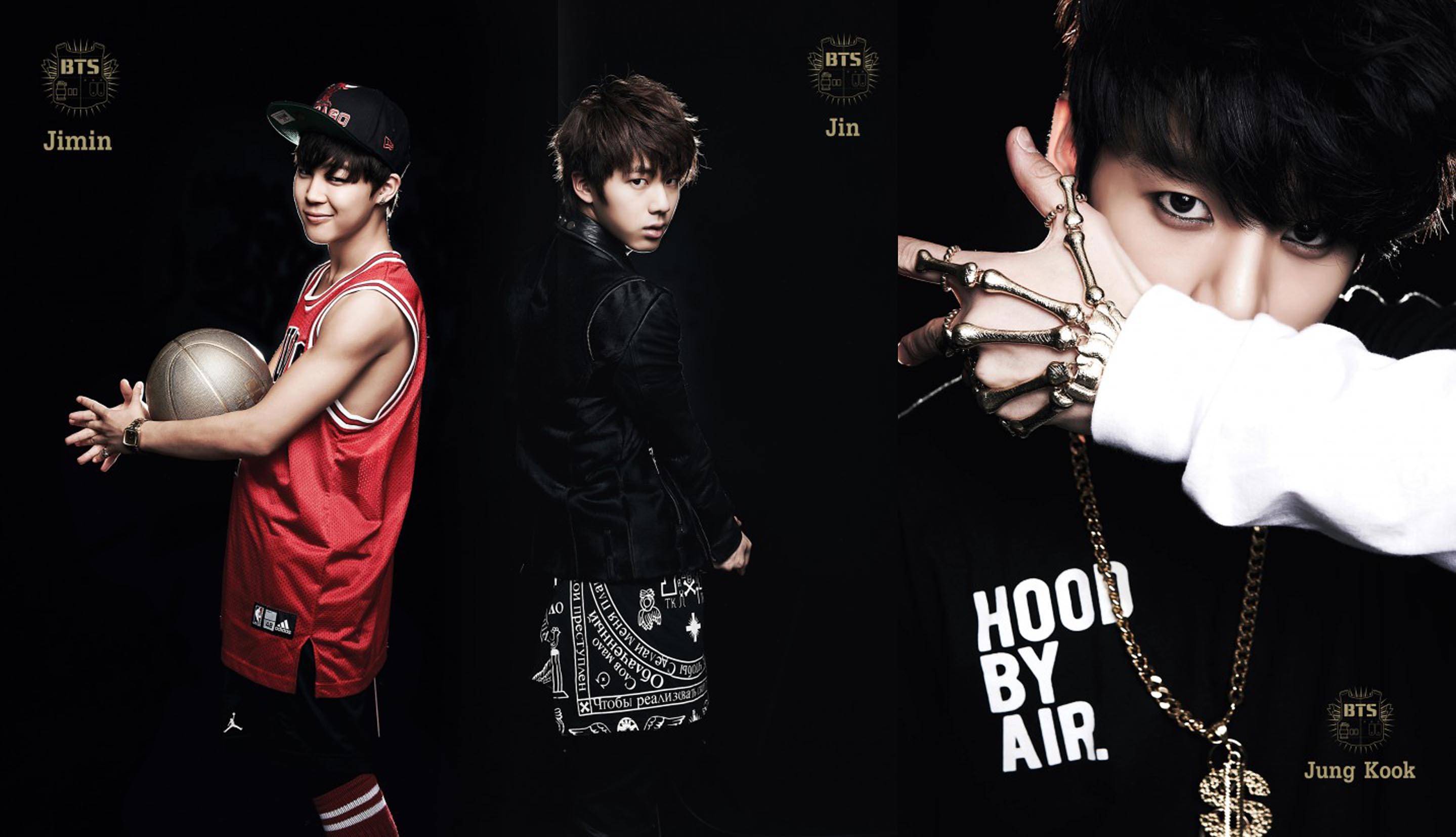BTS Jimin Jin Jungkook, 2878x1654 2K, Monitor Gaming