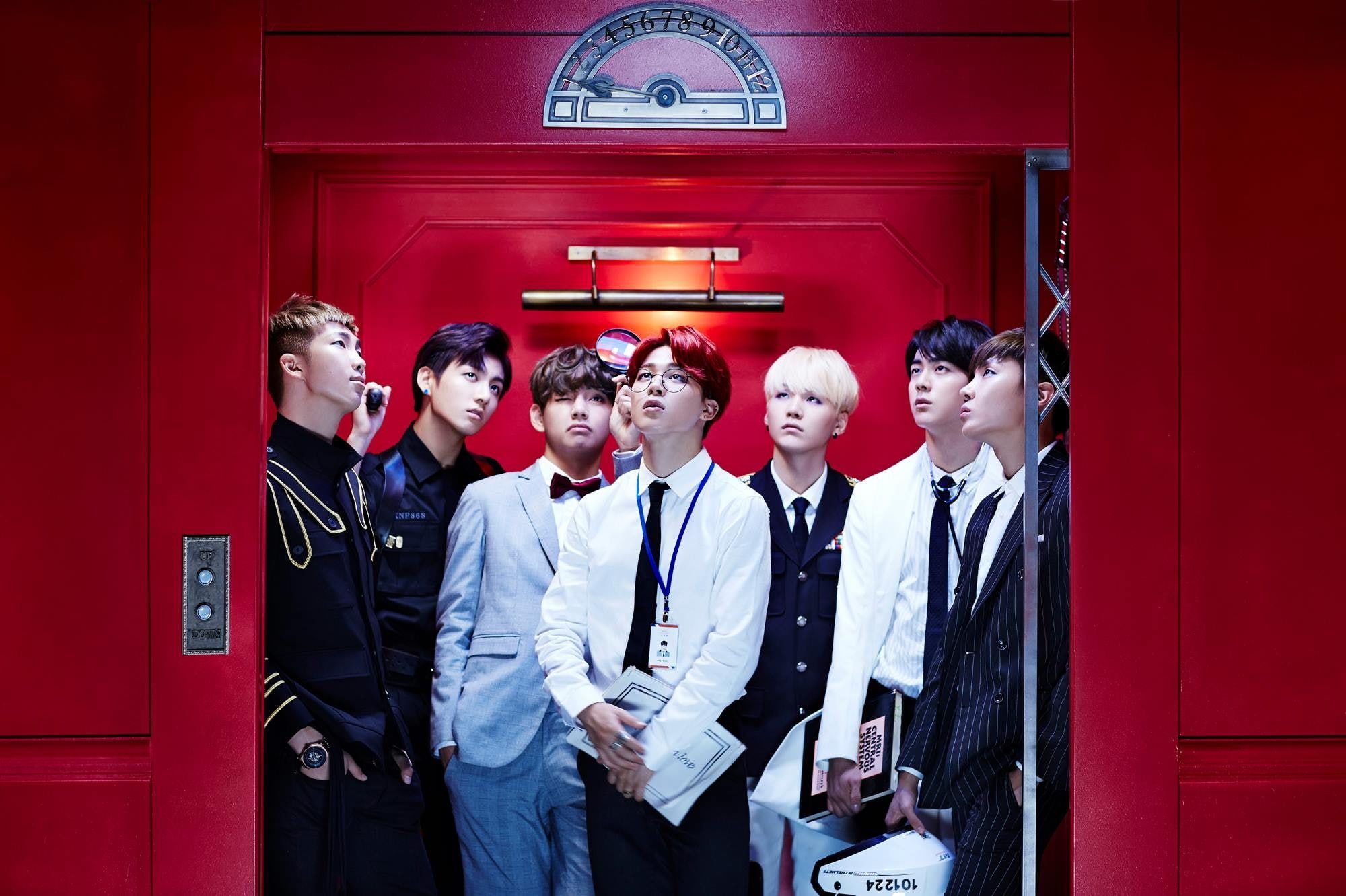 BTS in ascensore rosso, 2000x1332 Hi-Res, PC