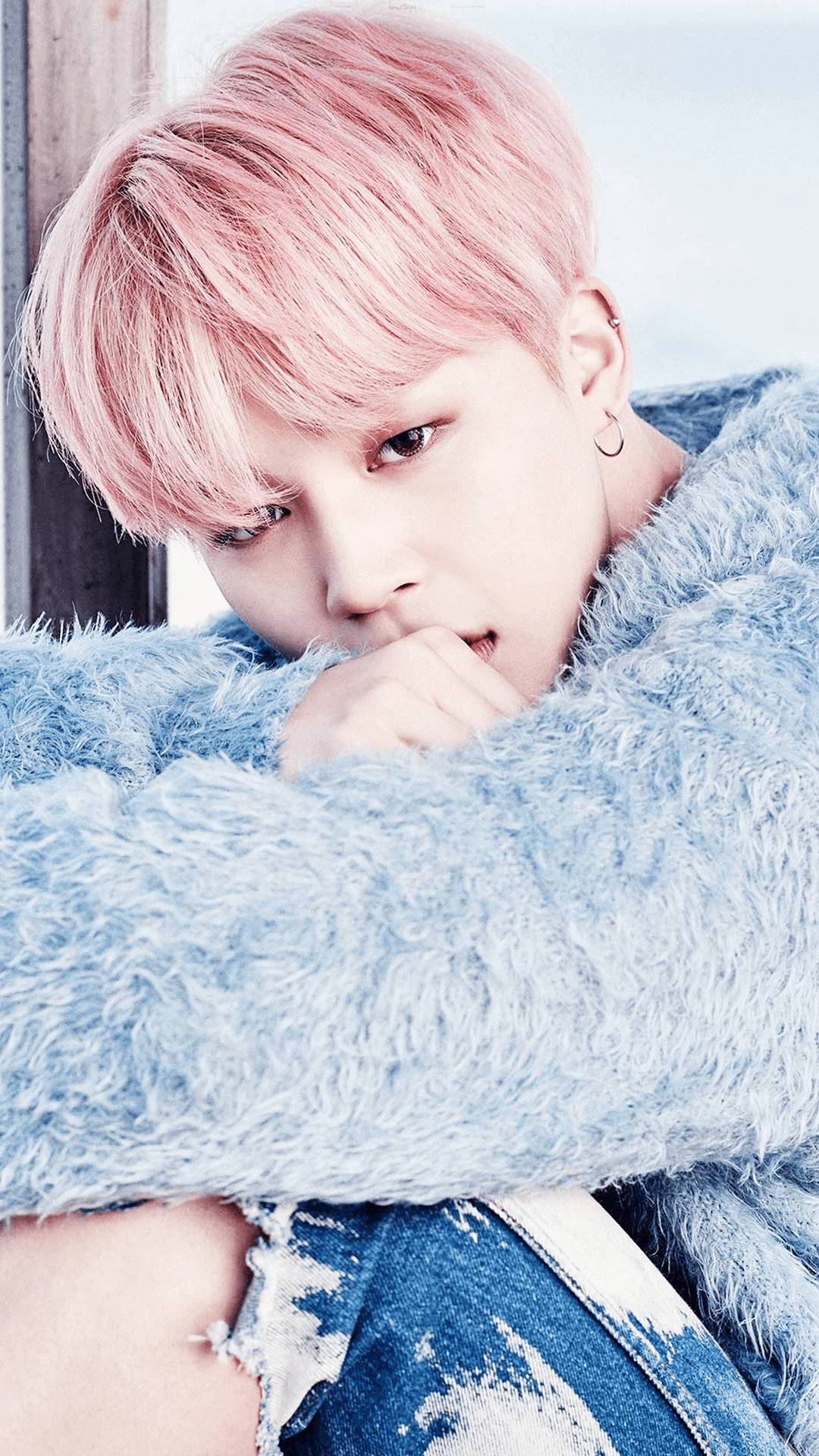 Jimin BTS capelli rosa, 1080x1920 Verticale, Telefono