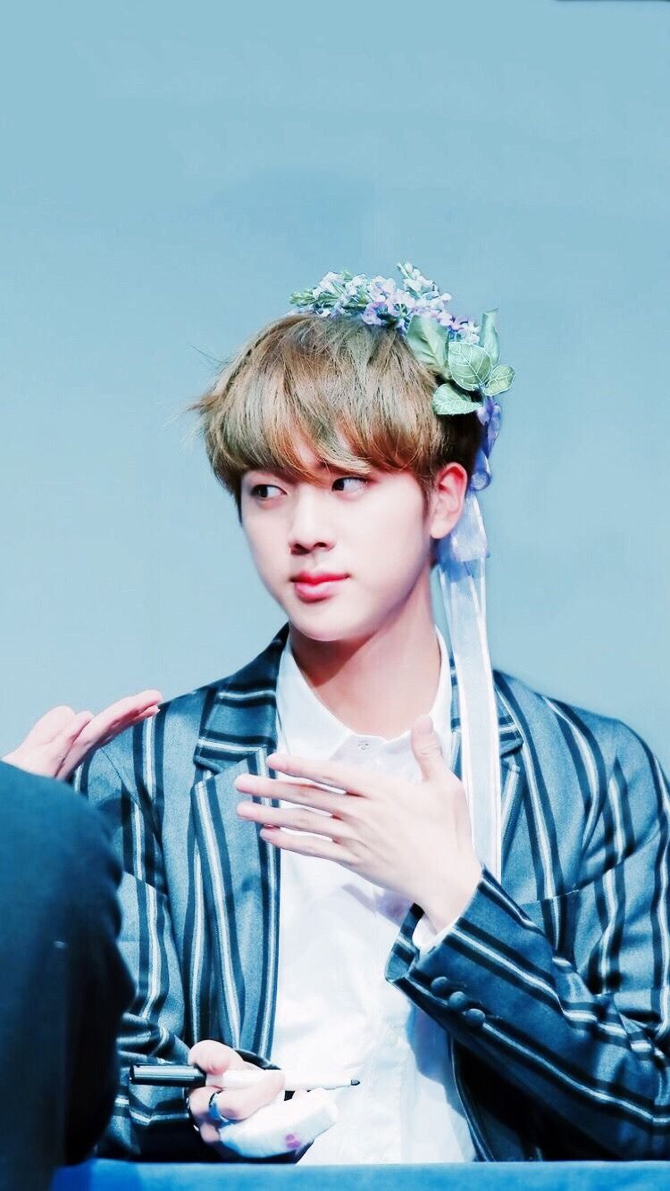 Jin BTS corona di fiori, 750x1334 Full HD Verticale, iPhone