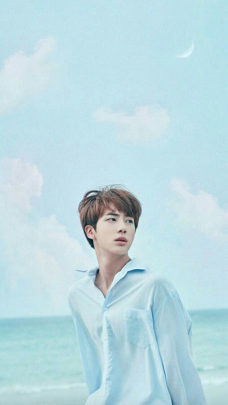 Jin BTS al mare, Bangtan Sonyeondan, 736x1308 Full HD Verticale, Smartphone