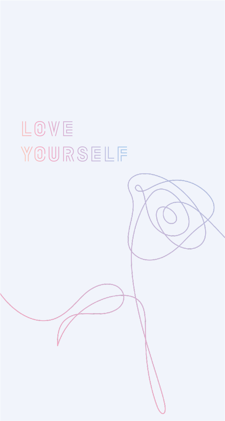 BTS Love Yourself fiore lineare, 746x1394 Full HD Verticale, iPhone