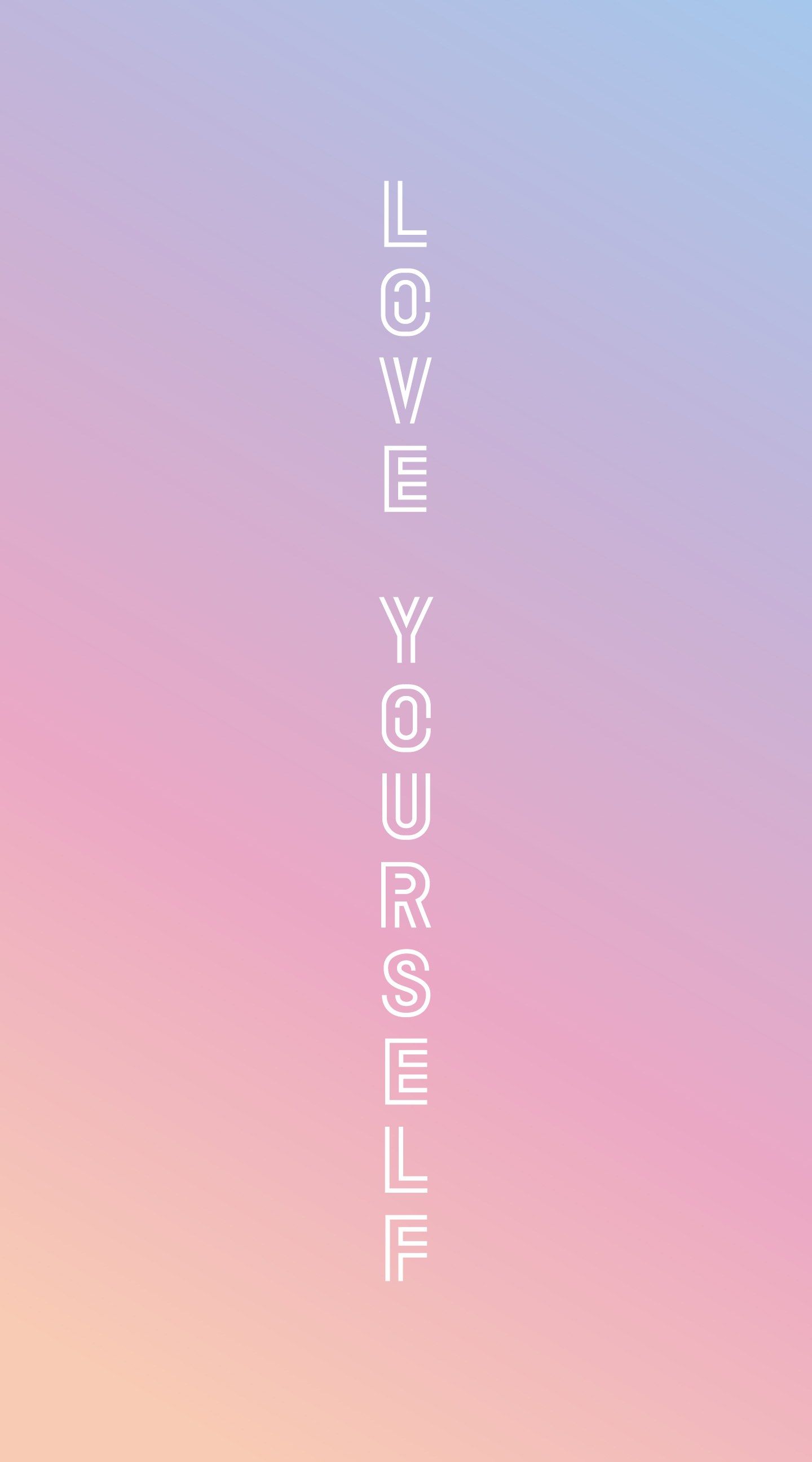 BTS Love Yourself silhouette collage, 640x1249 Verticale, Telefono