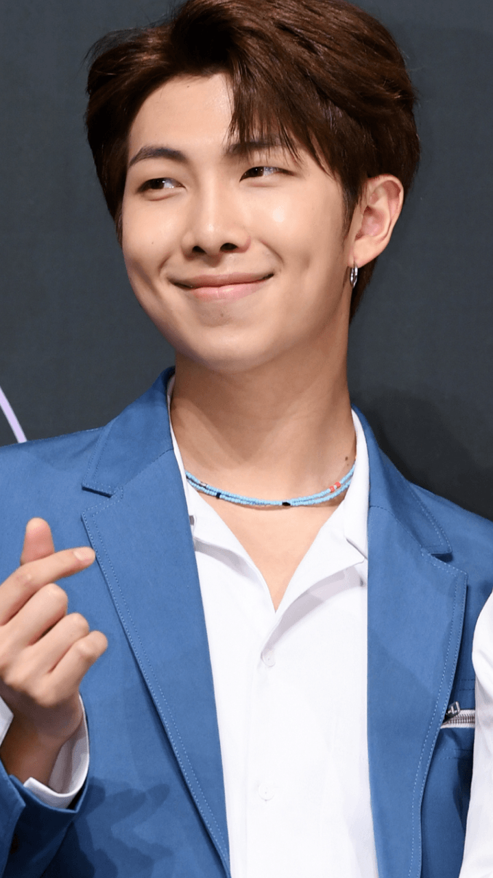 RM BTS giacca blu, gruppo K-pop, 719x1280 Verticale, Telefono