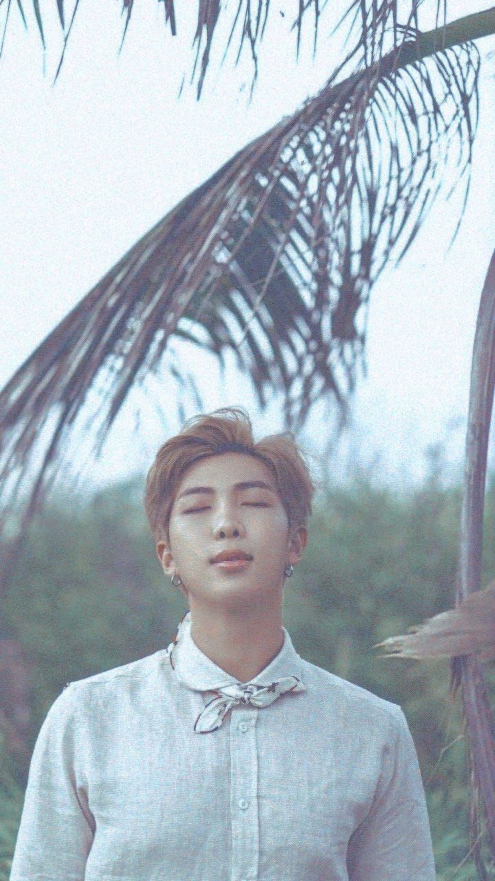 RM BTS camicia bianca, 720x1280 Verticale, Mobile