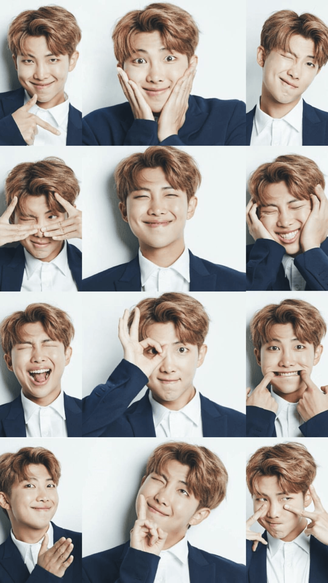 Kim Namjoon BTS collage foto, 1242x2208 Verticale, Mobile