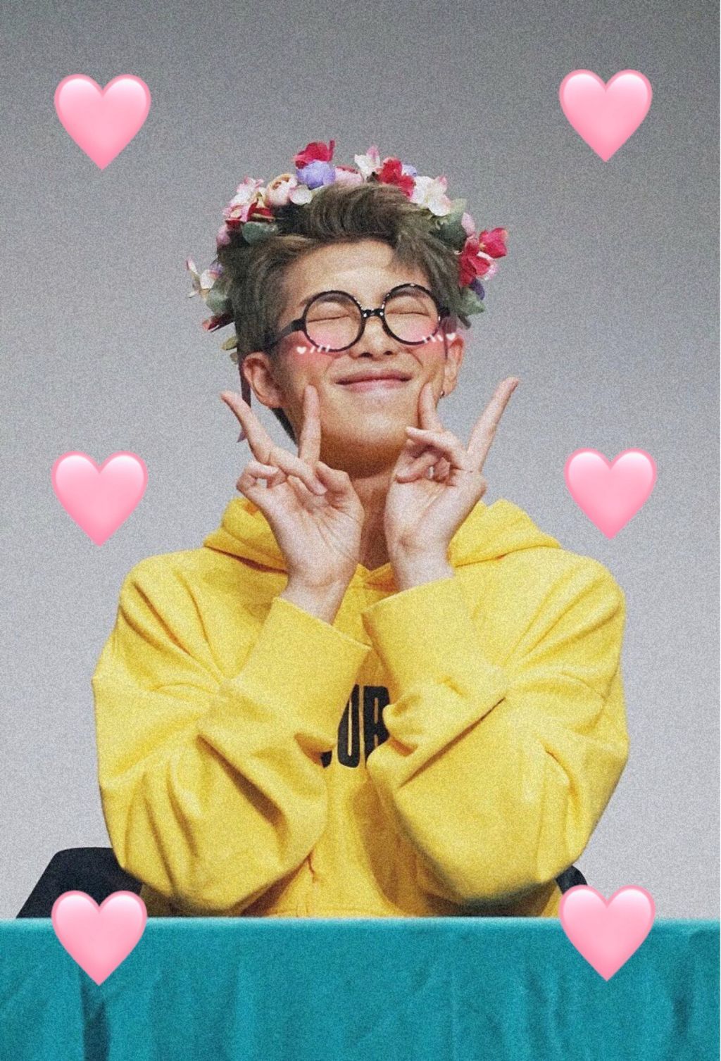 Namjoon BTS corona fiori, 1024x1507 Full HD Verticale, Smartphone