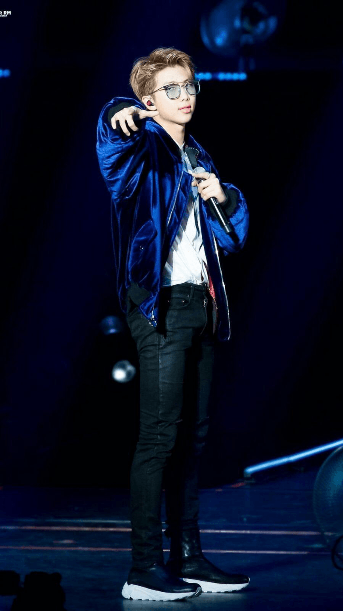 Namjoon BTS giacca blu palco, 1125x2001 Full HD Verticale, iPhone
