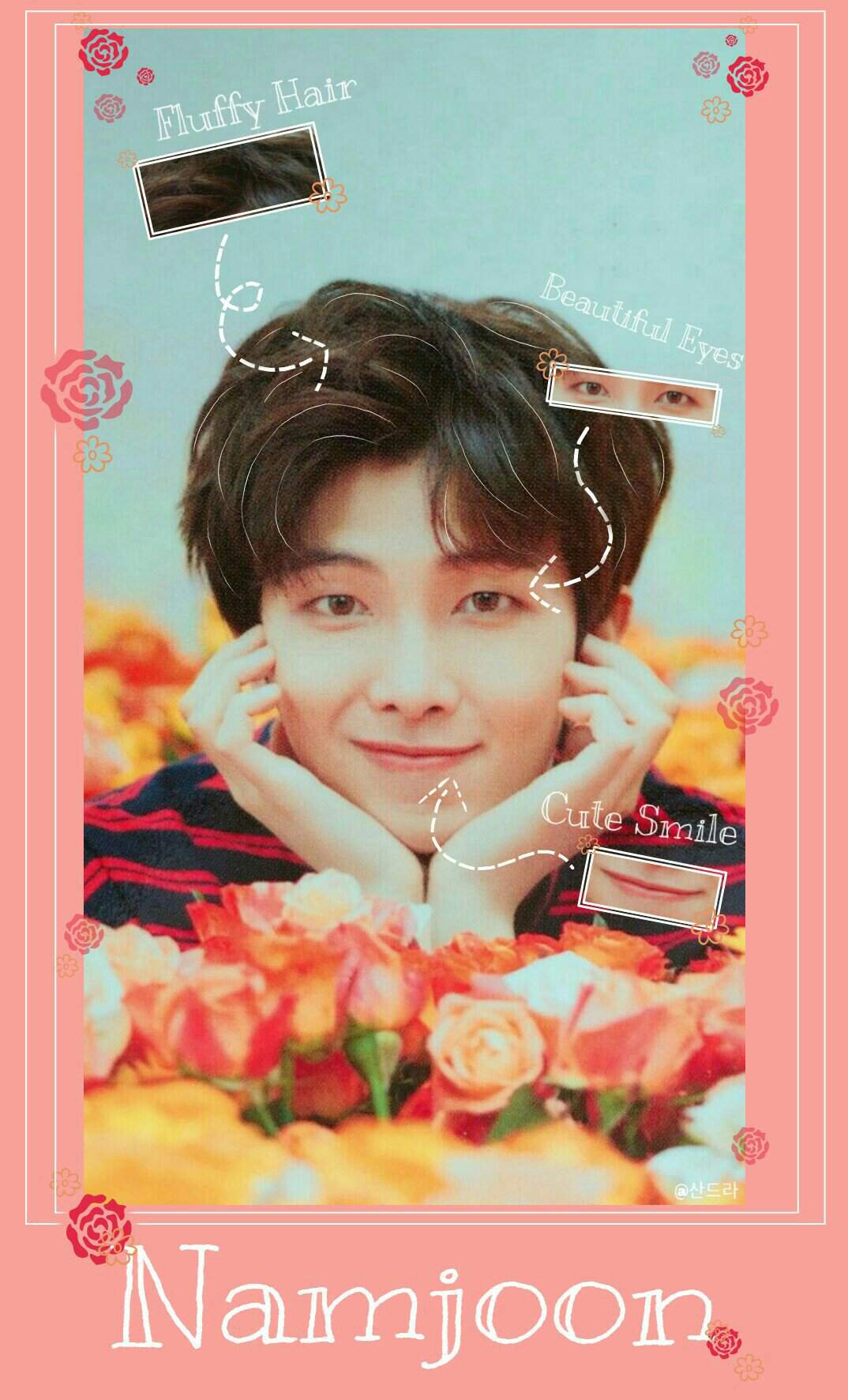 Namjoon BTS collage pastello, 1074x1773 Full HD Verticale, iPhone