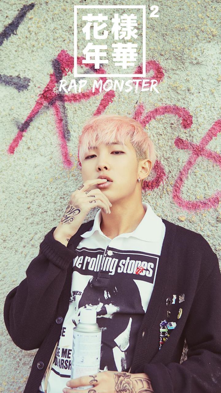 BTS Rap Monster capelli rosa, 720x1280 Verticale, POCO