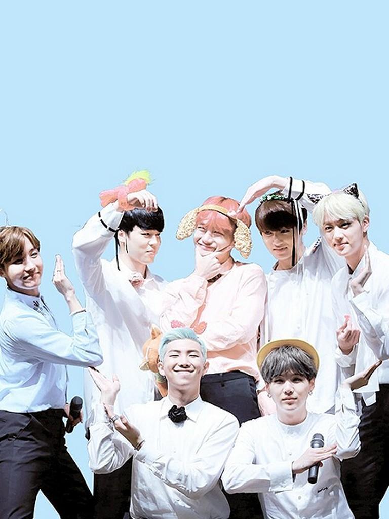 BTS gruppo camicie bianche, 768x1024 Full HD Verticale, Smartphone