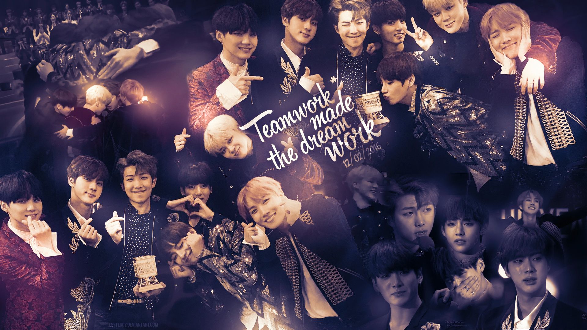Collage gruppo BTS membri, 1920x1080 Full HD 1080p, Desktop