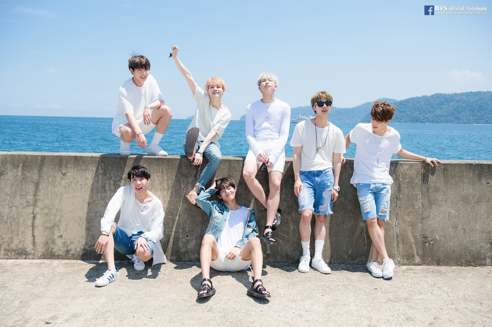 Gruppo BTS al mare, 2000x1331 Hi-Res, Desktop