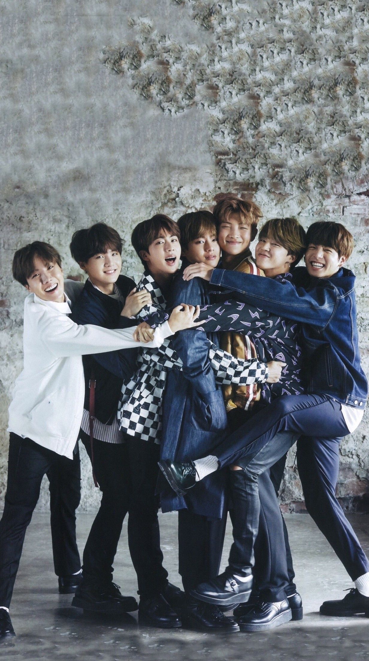 Gruppo BTS in posa, 1232x2208 Full HD Verticale, iPhone