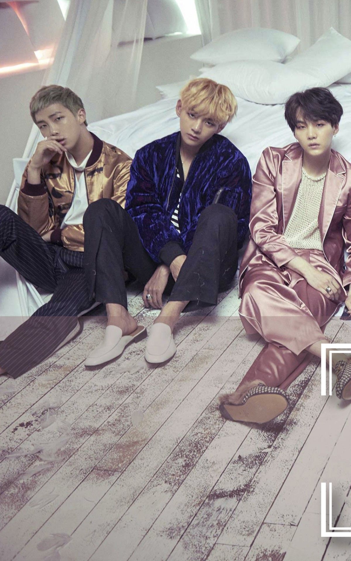 Gruppo BTS tre membri seduti, 1200x1920 Full HD Verticale, Smartphone