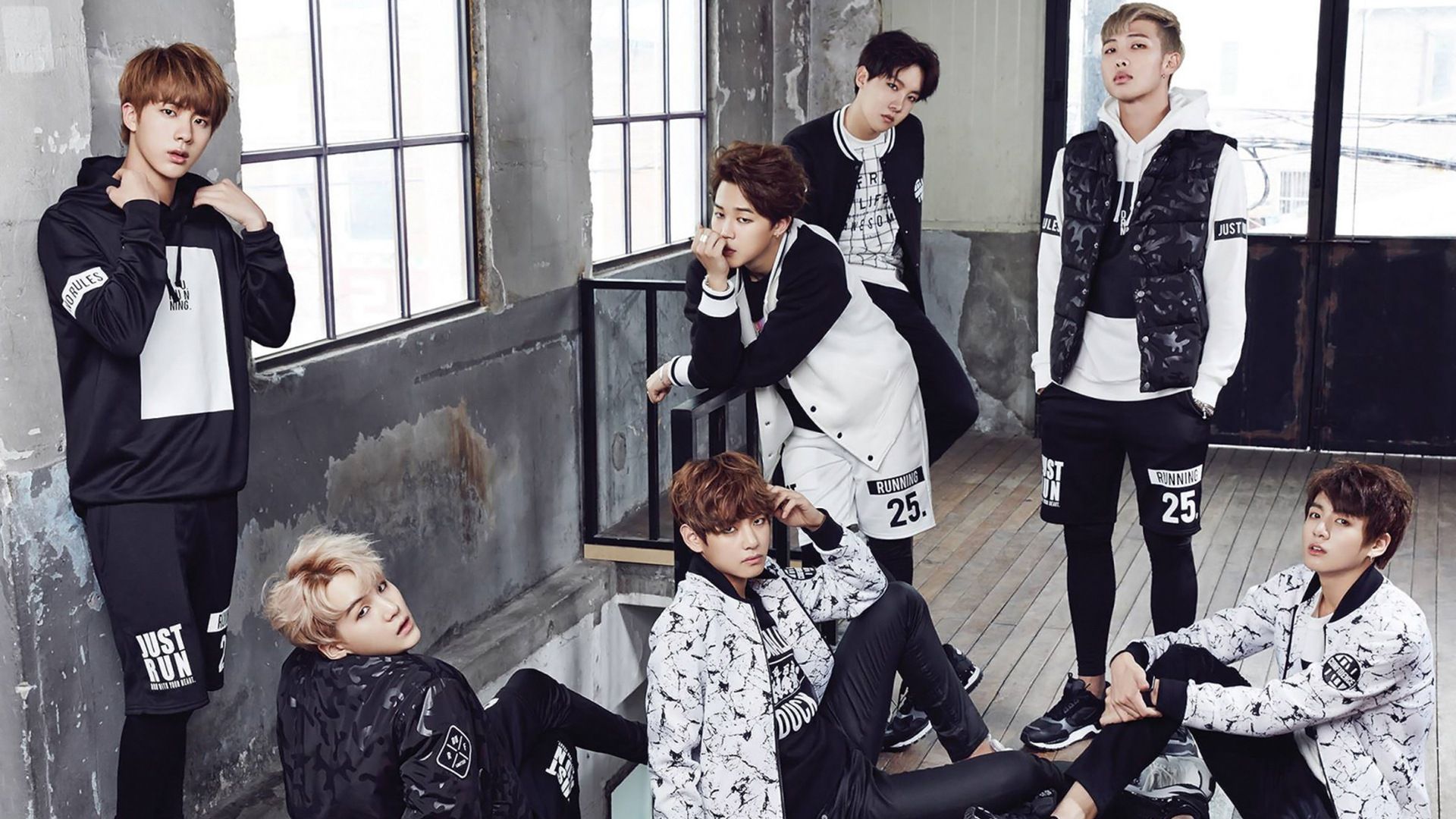 Gruppo BTS in posa, 1920x1080 1080p, Desktop