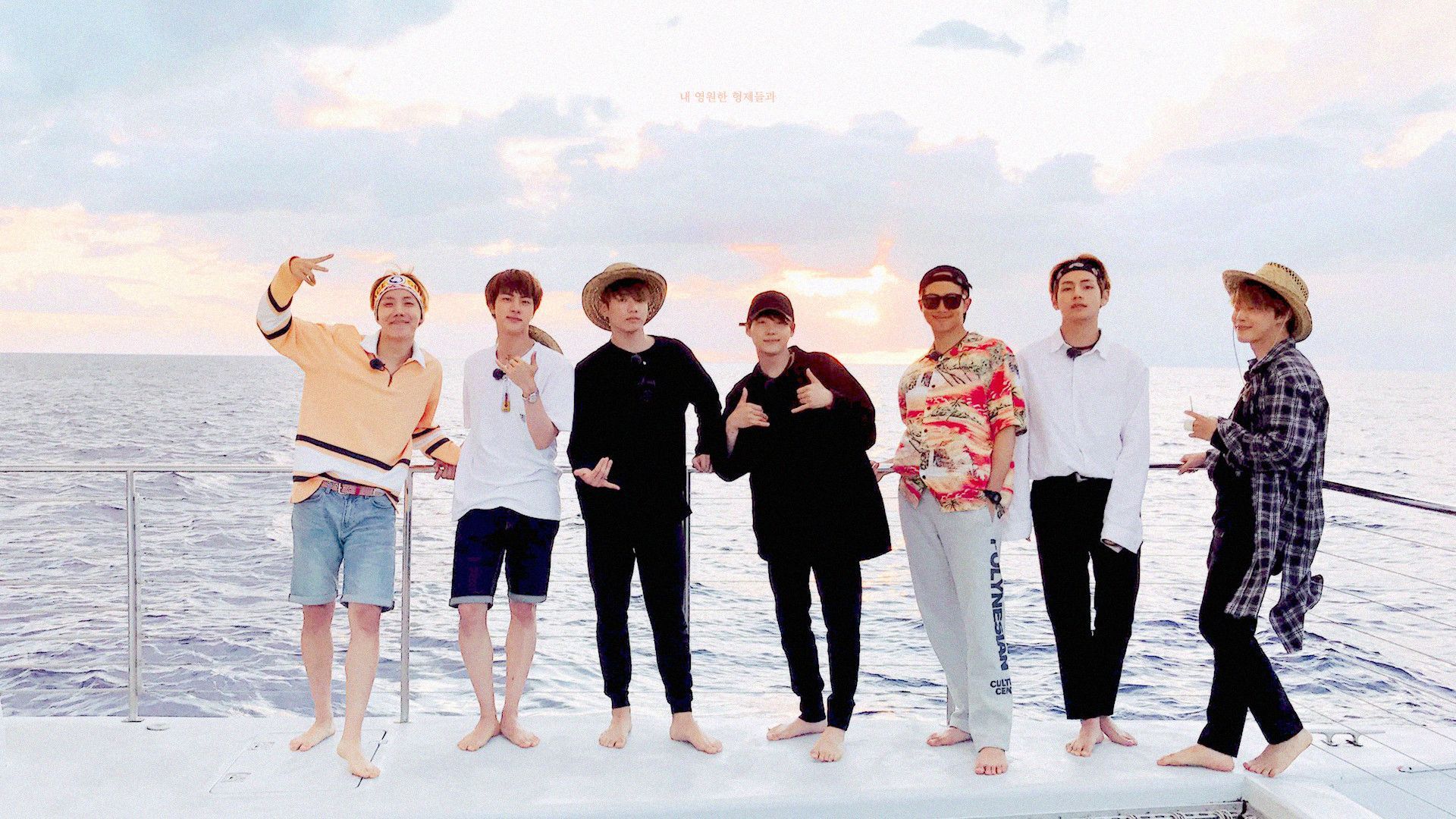BTS gruppo strada mare, gruppo K-pop, 1280x708 HD, MacBook Pro