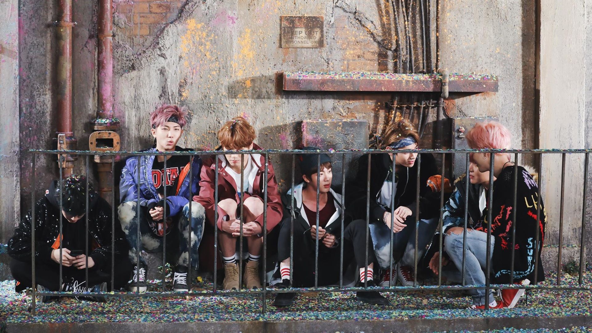 BTS collage membri gruppo, 1280x800 720p, HP Laptop