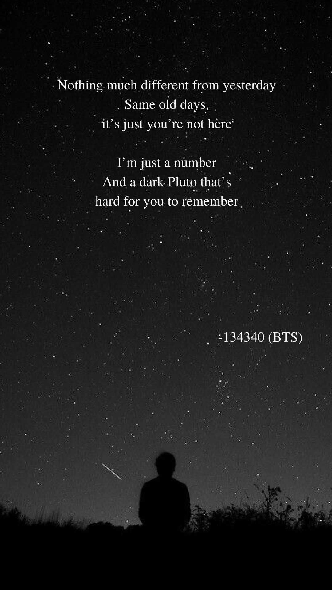 Silhouette persona sotto stelle notte, 1080x1920 Full HD Verticale, iPhone