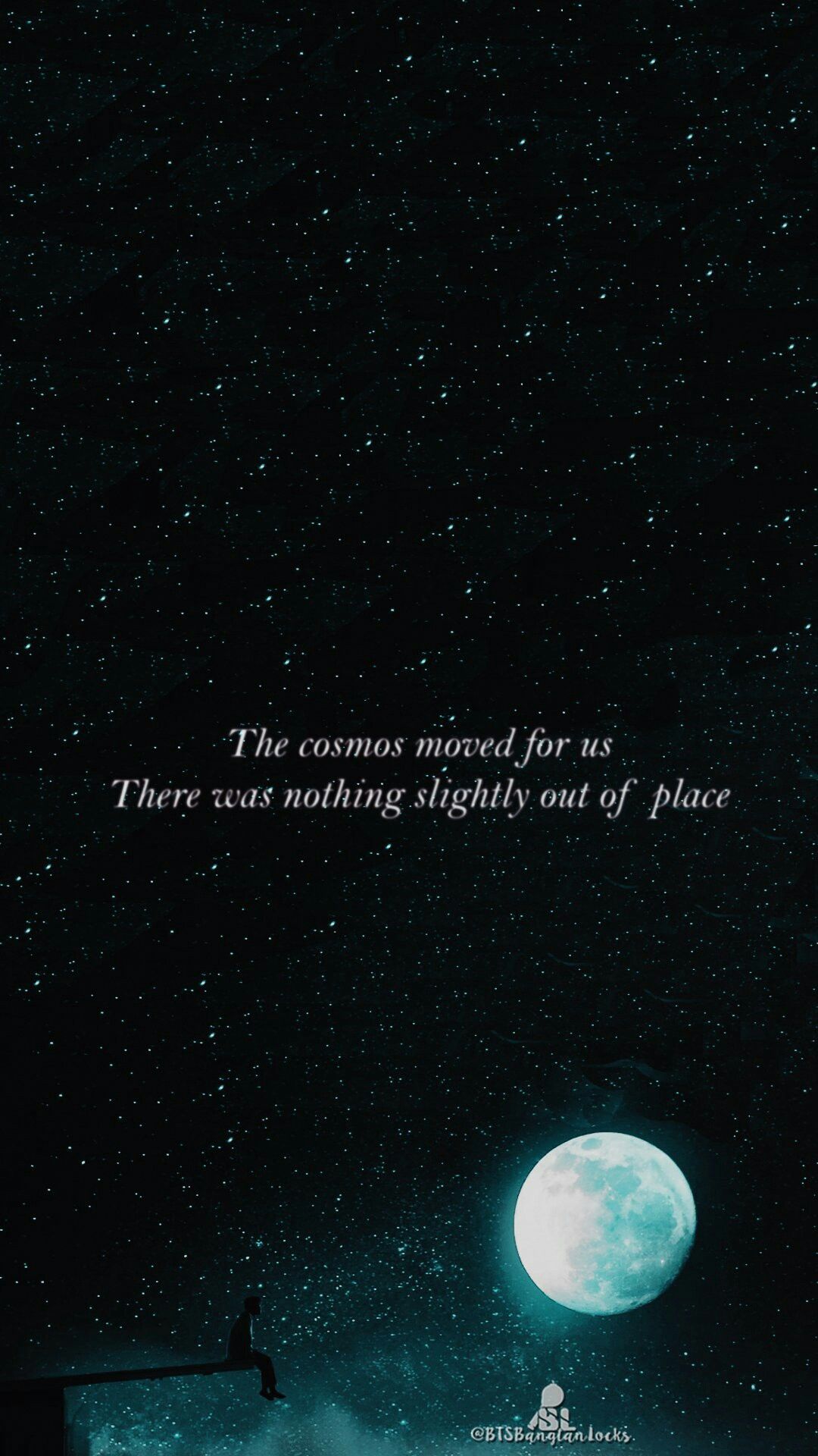 Citazione notte luna stellata, 1080x1920 Verticale, Telefono