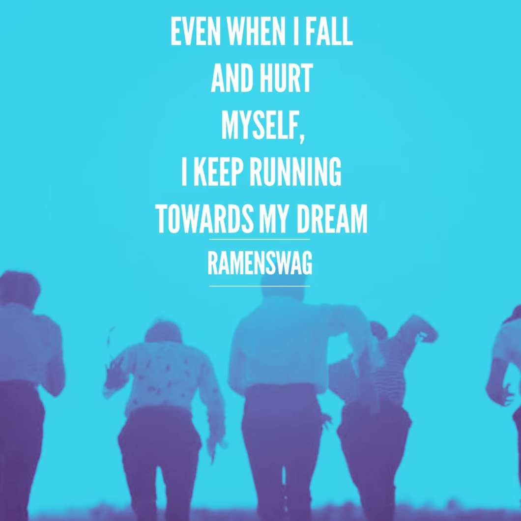 Citazione BTS su sfondo blu, 1060x1060 HD, Desktop
