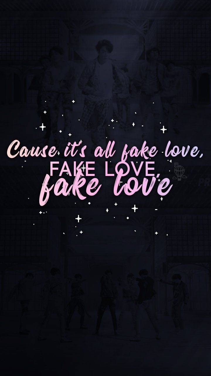 Citazione Fake Love BTS, 720x1280 Full HD Verticale, Samsung Galaxy