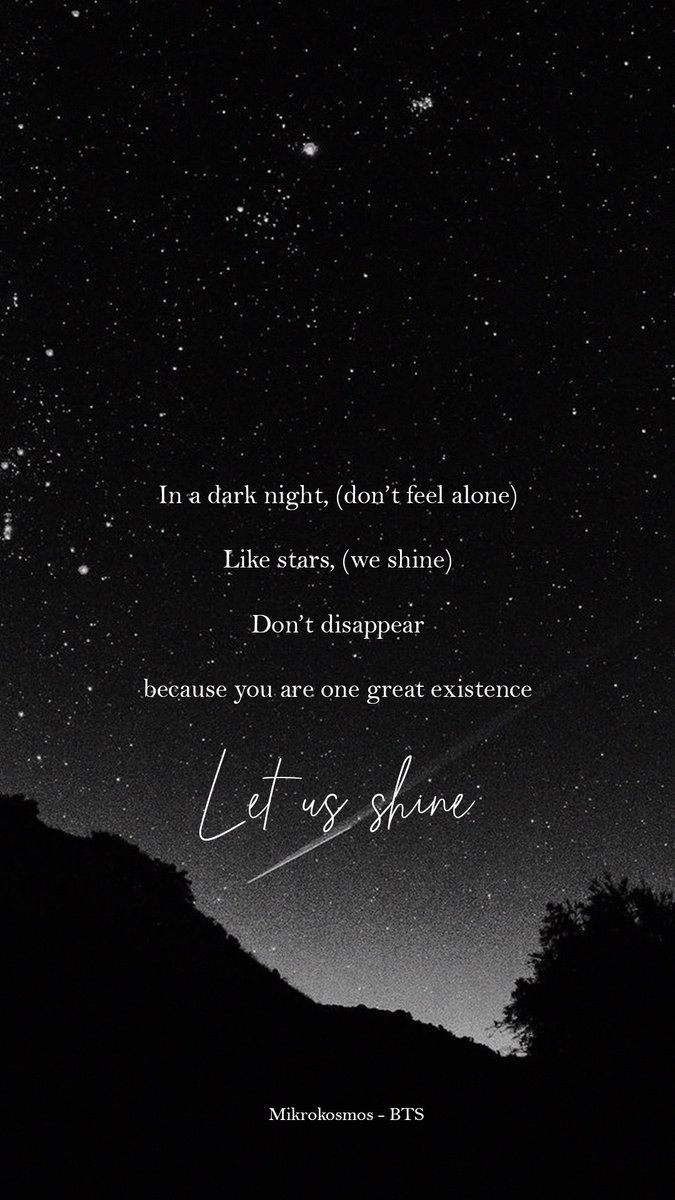 Citazione BTS cielo notturno, gruppo K-pop, 675x1200 Verticale, Mobile