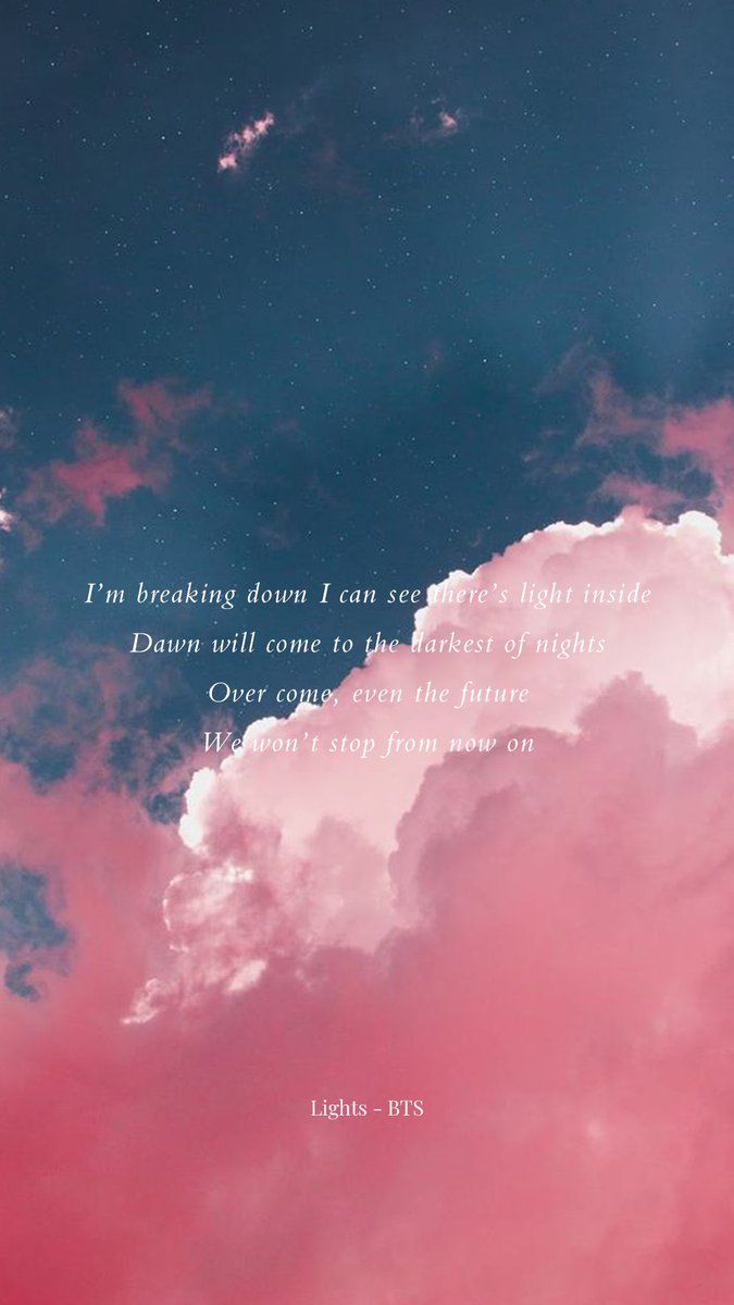 Nuvole rosa citazione BTS, 675x1200 Full HD Verticale, iPhone