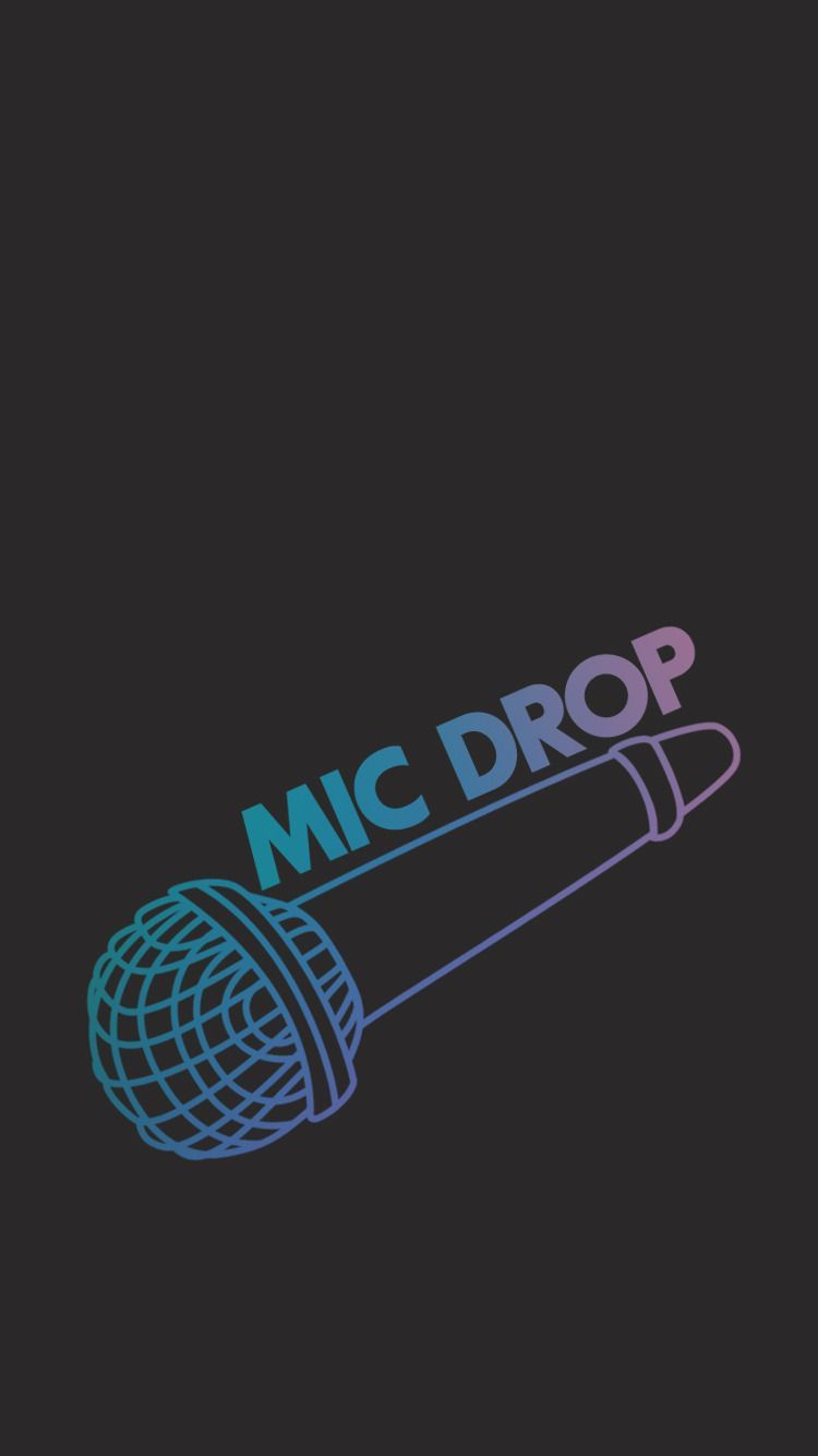 Microfono Mic Drop BTS, 750x1334 Full HD Verticale, Smartphone