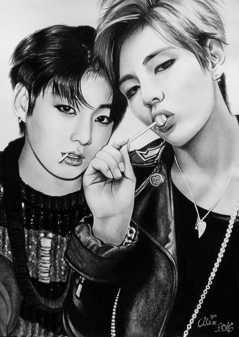 V e Jungkook BTS bianco nero, Bangtan Sonyeondan, 800x1128 Full HD Verticale, iPhone