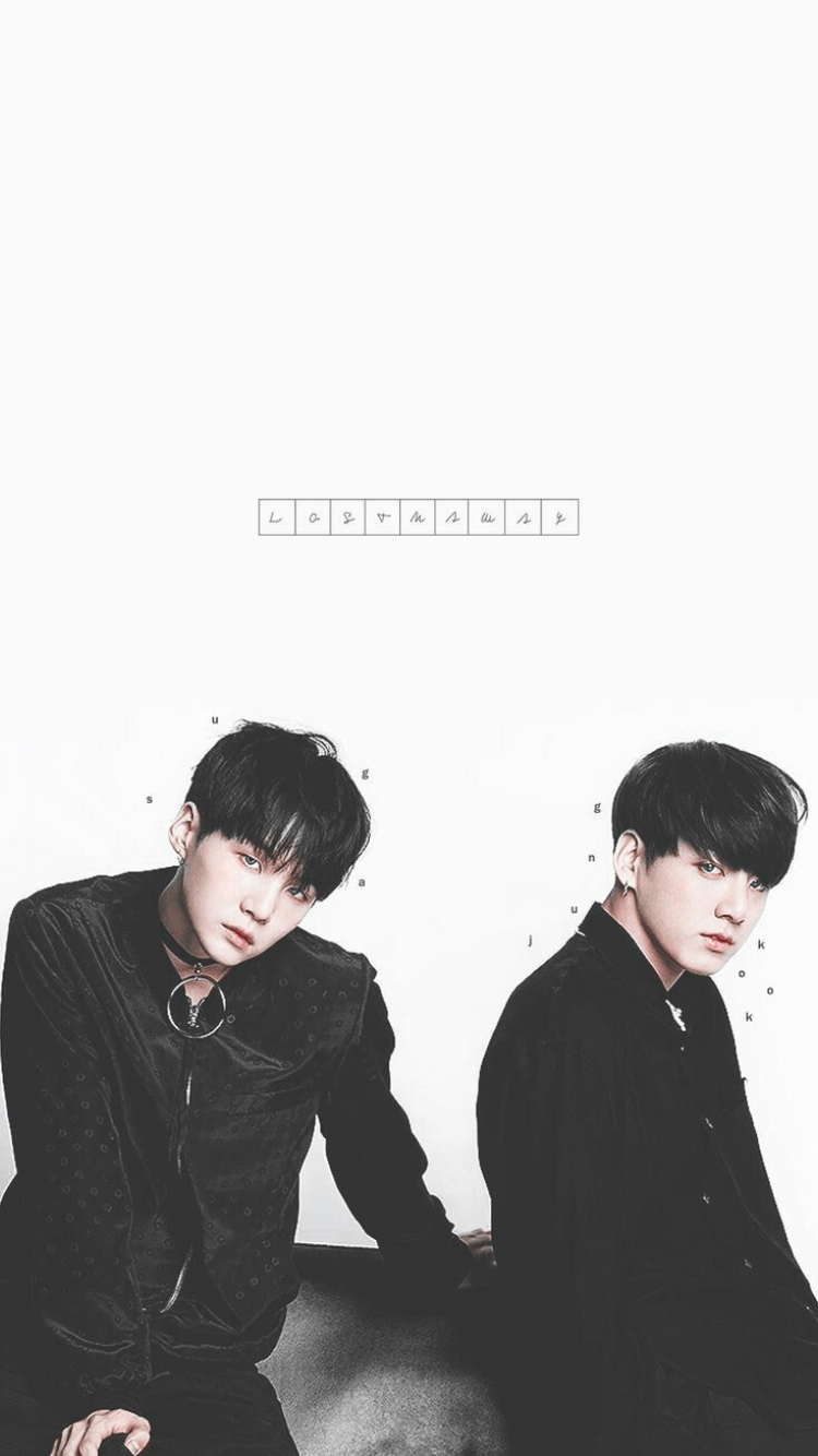 Suga e Jungkook BTS bianco, Bangtan Sonyeondan, 750x1334 Full HD Verticale, Smartphone