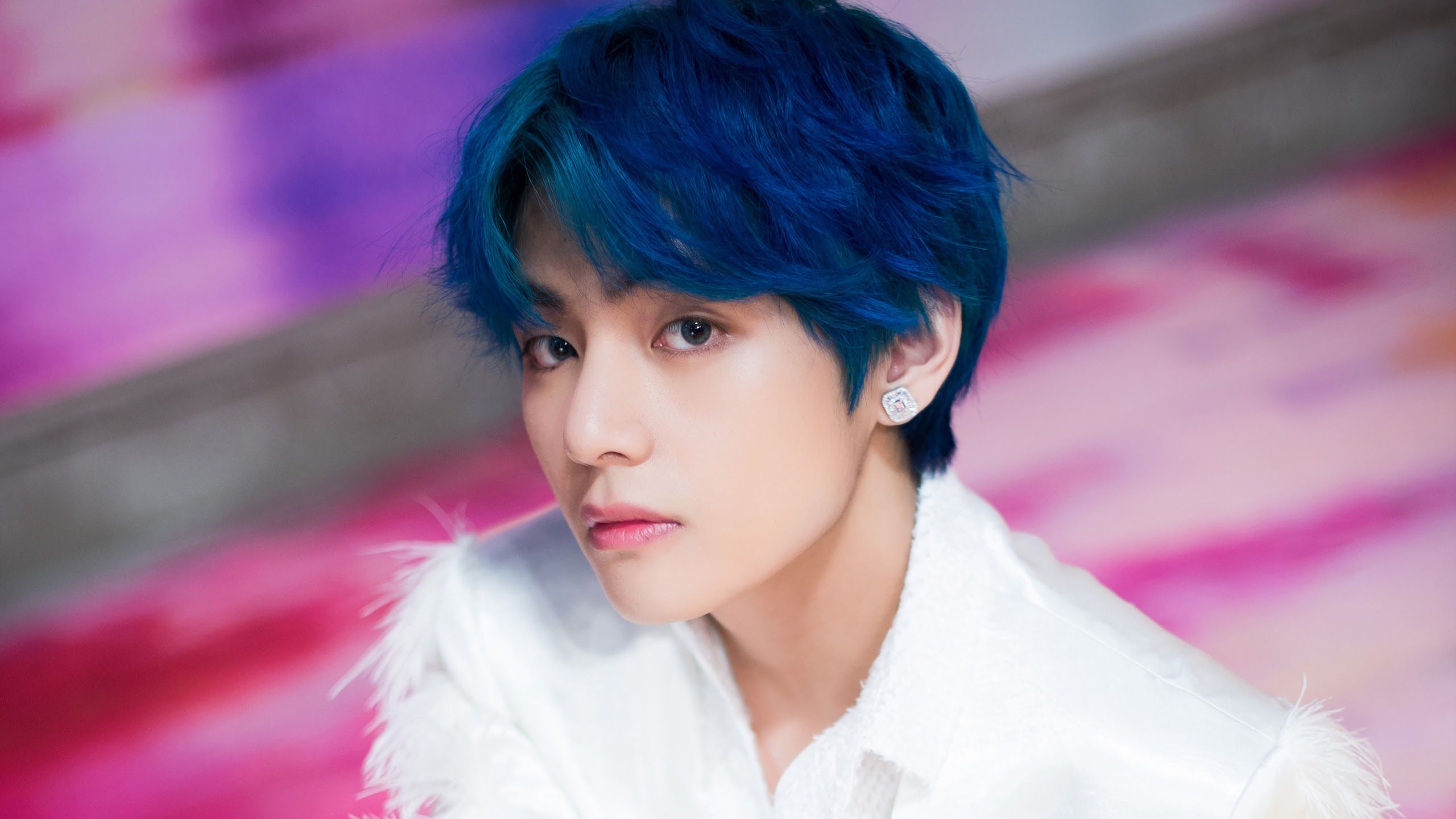 V BTS capelli blu, 2560x1440 QHD, PC